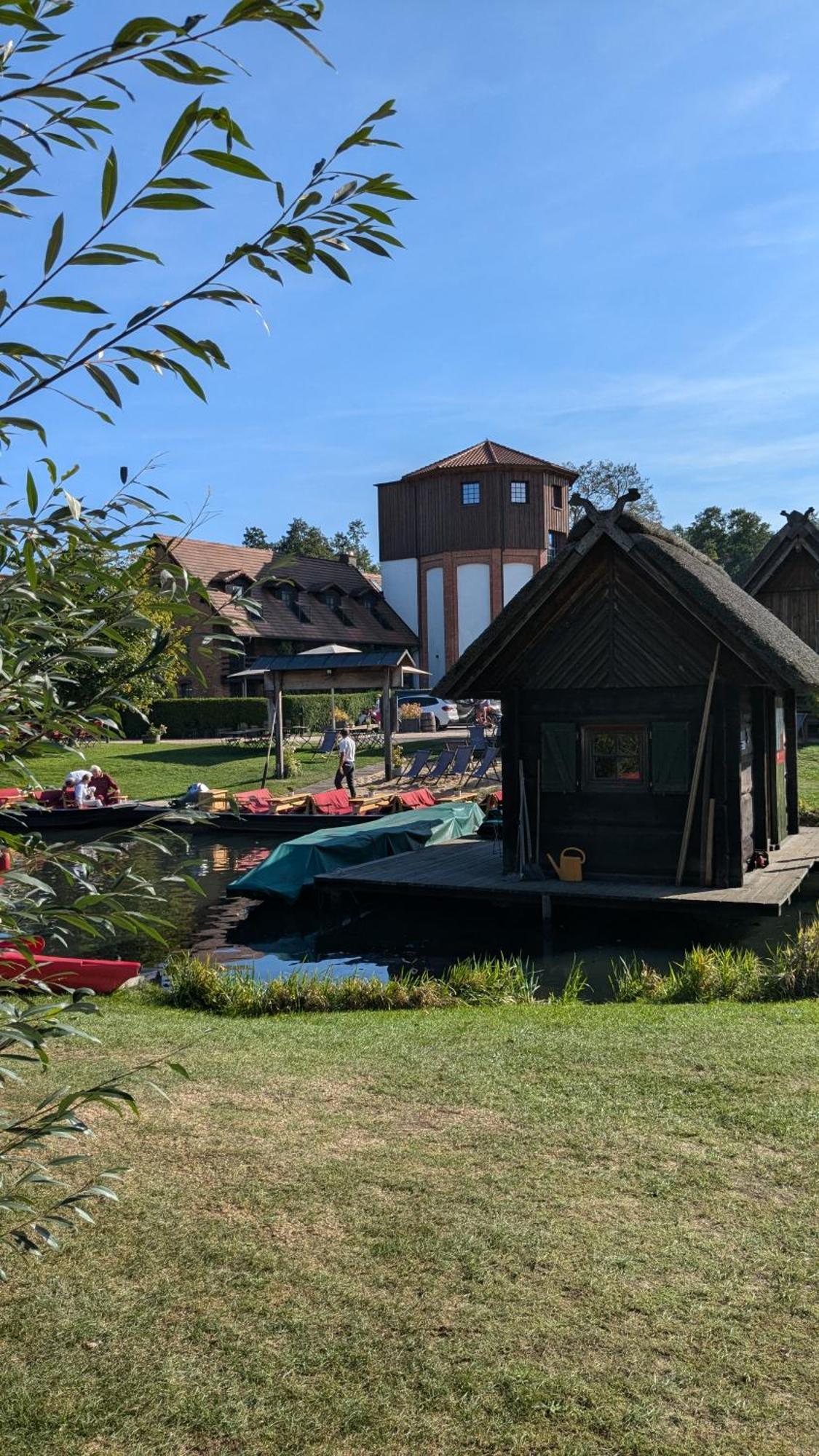 Spreewaldhaeuser Golinski Mit Kamin Am Neuendorfer See Alt Schadow Dış mekan fotoğraf